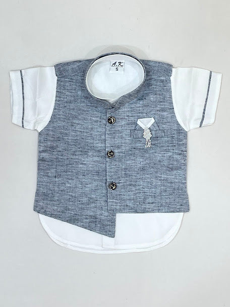Kids Sherwani Suits With Brooch Pin In Tempe