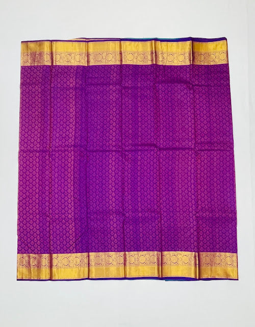 Purple Color Floral Motifs Art Silk Saree In Mesa 