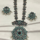 German Silver Oxidized Necklace With Earrings in Tucson