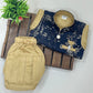 Elegant Blue And Sandal Color Cotton Sherwani Suits Near Me