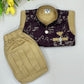 Maroon And Sandal Color Sherwani Suits With Brooch Pin Near Me 