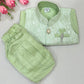 Pista Green Color Sherwani Suits With Brooch Pin Near Me
