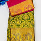 Charming Green Color Pure Kanchi Silk Gold Zari Work With Tassels Saree For Women