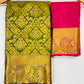 Green Color Pure Kanchi Silk Gold Zari Work With Tassels Saree In USA