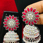 Pretty Oxidizes Rani Pink Color Drop Design Jhumka Earrings In Near Me