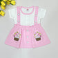 Pink And White Color Soft Cotton Gown Near Me