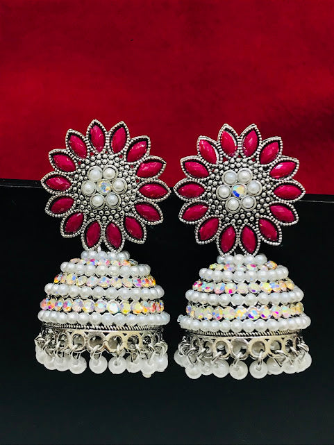 Pretty Oxidizes Drop Design Jhumka Earrings In Chandler