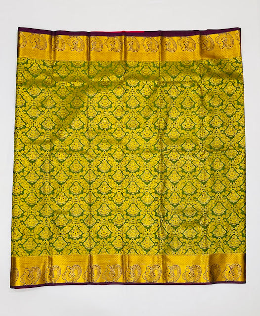  Green Color Pure Kanchi Silk Gold Zari Work In Tempe