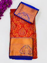 Alluring Maroon Color Pure Kanchi Silk Gold Zari Work With Tassels Saree For Women