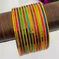 Indian Traditional Multicolor Antique Designer Metal Bangles