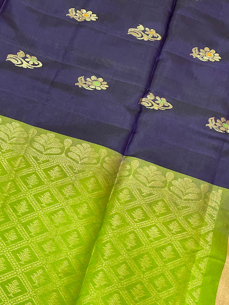 Kanchi Silk Gold Zari Work With  Women In Prescott