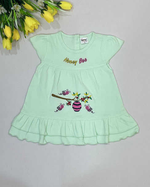 Pista Green Color Soft Cotton Gown Near Me
