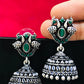 Elegant Oxidizes Peacock Design Jhumka Earrings In USA