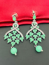 Beautiful Oxidized Shining Stone Earrings For Women