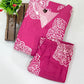 Alluring Pink Color Rayon Printed Kurti With Palazzo Near Me