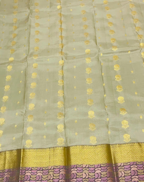 Attractive Gray Color Silk  Tassels Saree For Women In Mesa