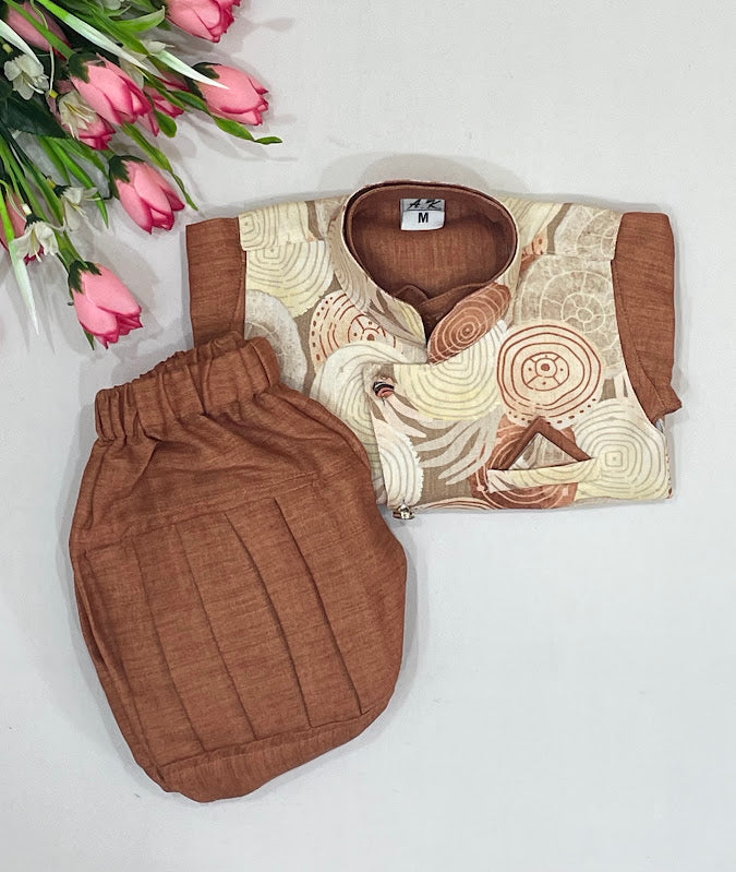 Brown Color Cotton Sherwani Suits Near Me