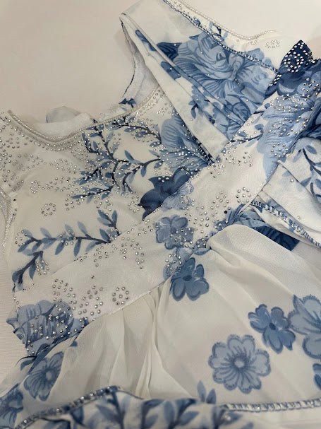 White Color Georgette With Stone Work Gown In USA