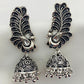 Beautiful Peacock Model Designer Silver Oxidized Earrings For Women In USA