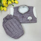 Purple And White Color Cotton Sherwani Suits With Brooch Pin Near Me