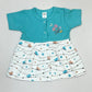 Blue And White Color Soft Cotton Frock In USA