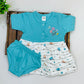 Sky Blue And White Color Soft Cotton Frock Near Me