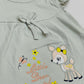 Gray Color Cotton Frock In Mesa