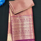 Pink Color Pure Kanchi Tissue Silk With Zari Work Saree For Women 