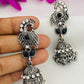 Trendy Oxidized Peacock Earrings For Women