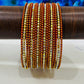 Charming Maroon Color Fancy Metal Bangles In USA