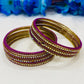 Appealing Purple Color Metal Bangles With Glistening Stones In Gilbert