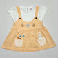 Light Orange Color Cotton Frock Near Me