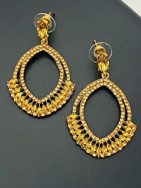 Gorgeous Gold Color Long Earrings