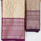 Charming Purple Color Pure Kanchi Tissue Silk Saree With Silver Zari Work In USA