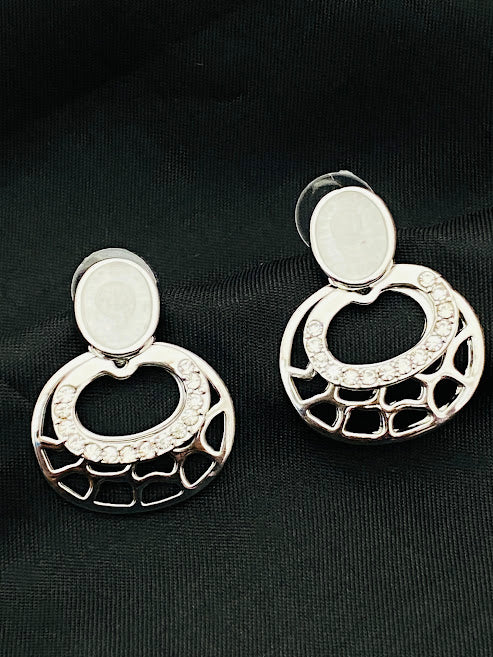 Beautiful Oxidized Stoned Earrings For Women