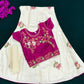 Delightful Purple Colored Party Wear Lehenga With Emboridery Work For Girls