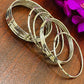 Beautiful Silver Colored Metal Bangles For Women