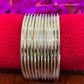 Beautiful Silver Colored Metal Bangles For Women