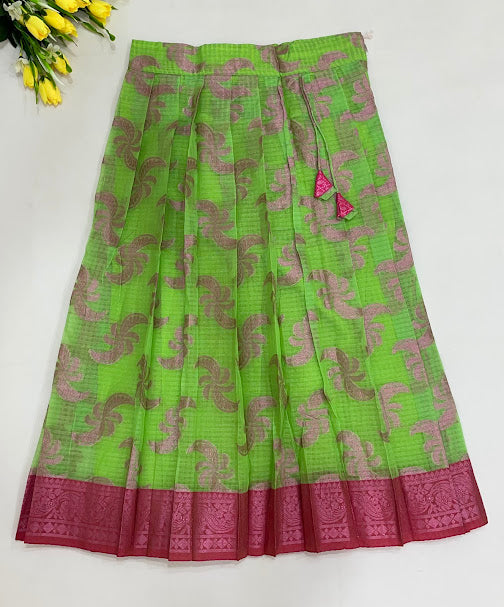 Pink Color Art Silk Langa Sets In Yuma