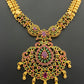 Attractive Gold Plated Ruby Stoned Necklace In USA