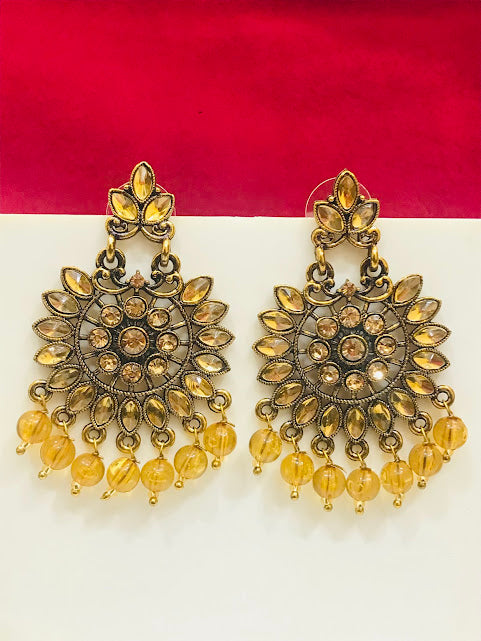 Beautiful Gold Color Antique Gold Earrings