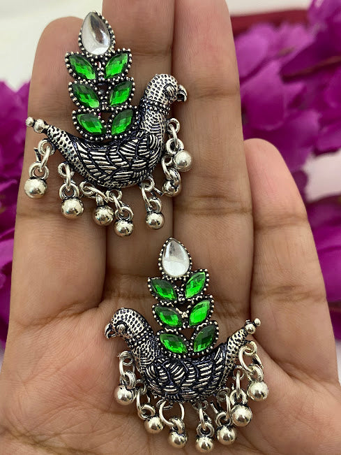 Peacock Design Earrings In USA
