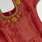 Maroon And Green Color Silk Langa sets With Zari Work In Suncity