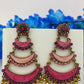 Gorgeous Layered Pink Enamel Earrings Near Me