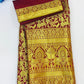Marvellous Maroon Color Pure Kanchi Silk Saree With Gold And Silver Zari Work For Women