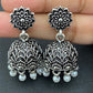 Fabulous Oxidized Jhumkas With Pearl Hangings In Prescott