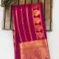 Dark Red Color Pure Kanchi Silk Saree Work In Near Me