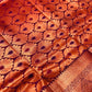 Elegant Dark Red Color Pure Kanchi Silk Saree In Tempe