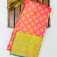 Elegant Pink Color Pure Kanchi Silk Gold Zari Work Saree Near Me