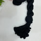 Charming Black Color Plain Chiffon Dupatta 